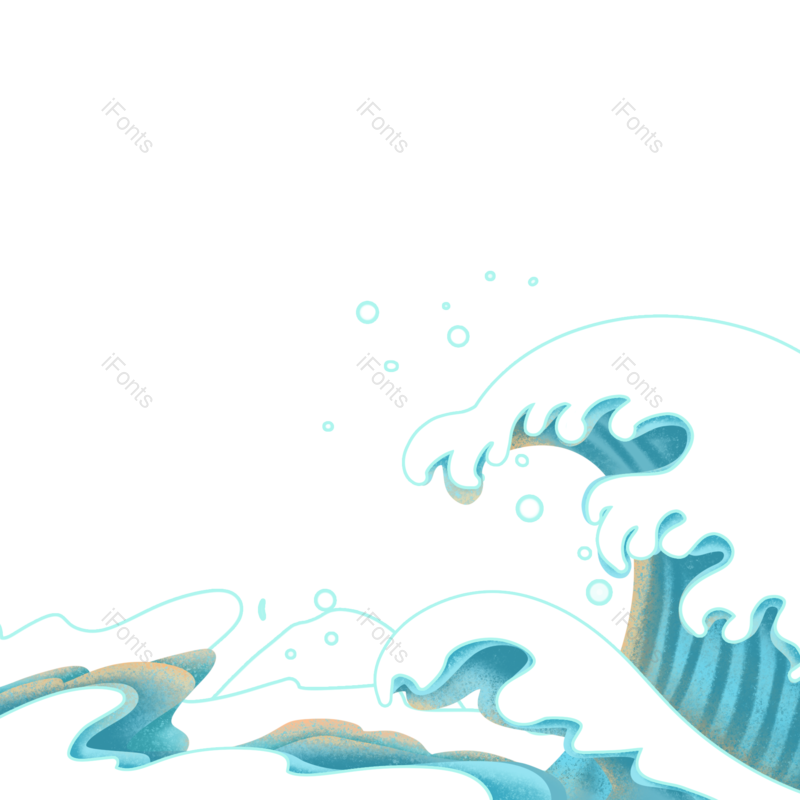 海洋图片,海浪元素,PNG,免抠素材